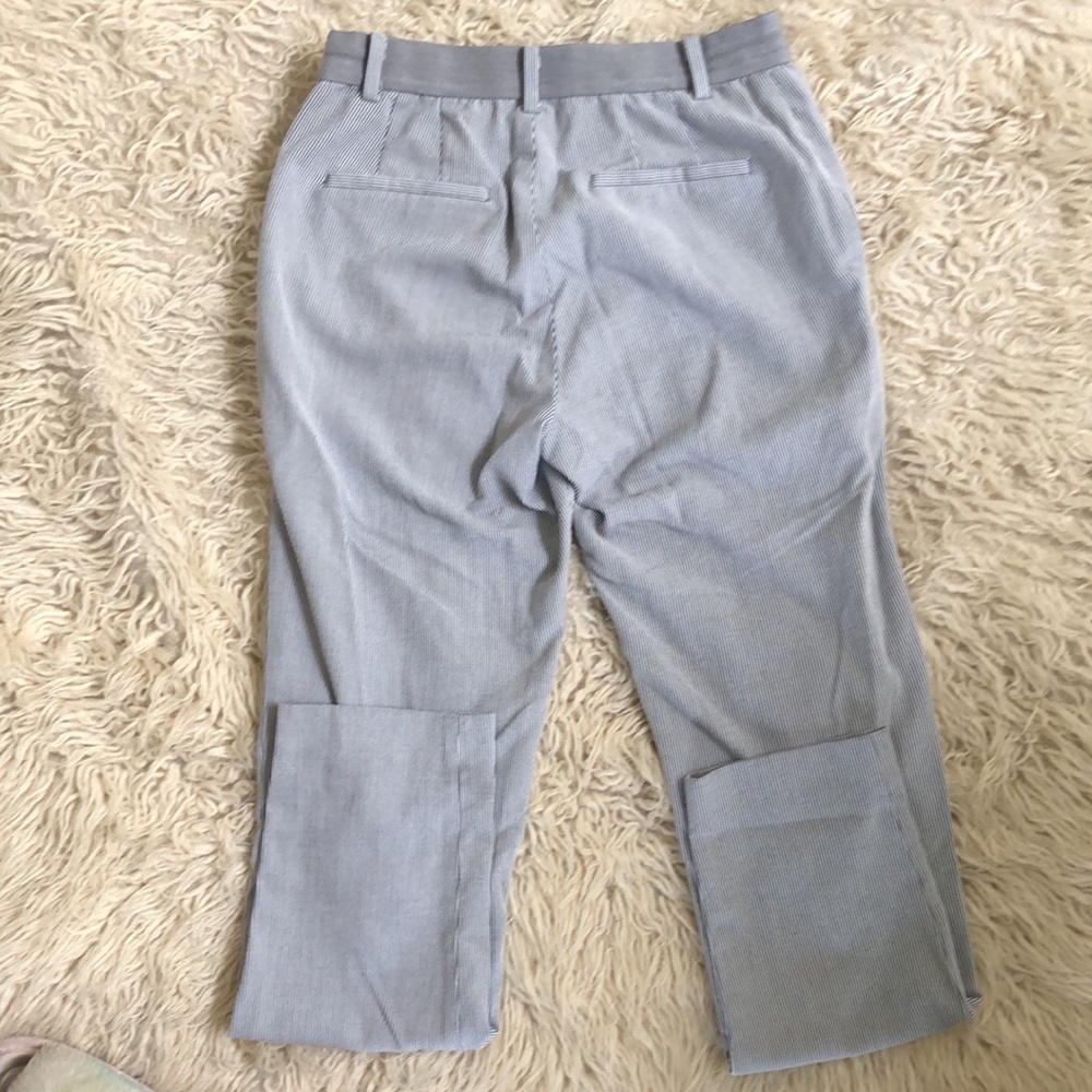 Uniqlo | thin striped straight pants with elastic waist - Picture 7 of 14